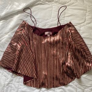 Free People x Jovanna Sequin Top